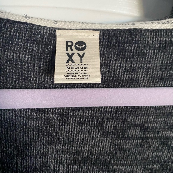 Roxy pullover sweater, long tunic style with hood, size Med - Picture 3 of 8